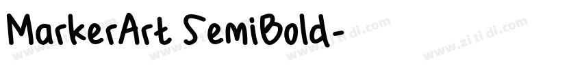 MarkerArt SemiBold字体转换